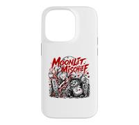 Carcasa para iPhone 14 Pro Travesuras iluminadas por la Luna Japonesa Kitsune Tanuki Noche