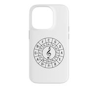 Carcasa para iPhone 14 Pro Treble Clef Circle of Fifths - Camiseta de Regalo para músico