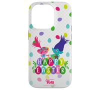 Carcasa para iPhone 14 Pro Trolls Happy Easter with Poppy and Branch