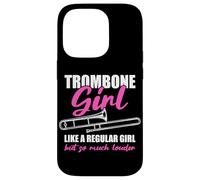 Carcasa para iPhone 14 Pro Trombone Girl - Trombón trombonista