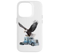 Carcasa para iPhone 14 Pro Truck Driver Trucker Camiseta Hombre Papá Big Rig American