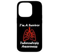 Carcasa para iPhone 14 Pro Tuberculosis Quote I'm a Survivor Tuberculosis Awareness