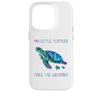 Carcasa para iPhone 14 Pro Turtle Watercolor Sea Ocean My Turtles Call Me Granny