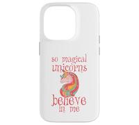 Carcasa para iPhone 14 Pro Unicornios mágicos creen en mí - Espíritu Animal, Mujeres, niños