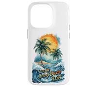 Carcasa para iPhone 14 Pro Vacaciones de Primavera en Cancún 2026 Acuarela de Palmeras