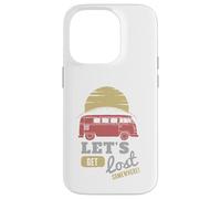 Carcasa para iPhone 14 Pro Viaje por Carretera Autobús Puesta del Sol Aventura Vamos a perderse en algún Lugar