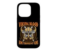 Carcasa para iPhone 14 Pro Viking Blood Runs Through my Veins Norse Nordic Mythology
