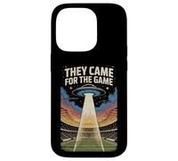 Carcasa para iPhone 14 Pro Vinieron para El Juego UFO Football Alien Invasion Stadium