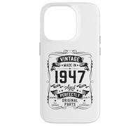 Carcasa para iPhone 14 Pro Vintage 1947 79yr 79th Birthday Gifts for Men 79 Years Old