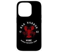 Carcasa para iPhone 14 Pro Vintage Acadia National Park Bar Harbor Maine Langosta Divertido