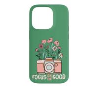 Carcasa para iPhone 14 Pro Vintage Focus On The Good Wildflower Camera Happy Thoughts