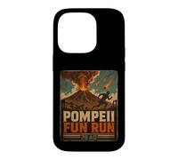 Carcasa para iPhone 14 Pro Vintage Pompeya Diversión Run Antigua Roma Volcán Erupción Humor