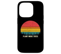 Carcasa para iPhone 14 Pro Vintage Retro Style 80s Happy Pine Trees Plant More Trees