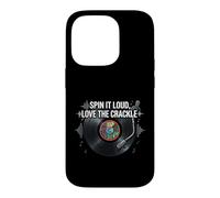 Carcasa para iPhone 14 Pro Vinyl Record Collector Spin It Loud Love The Crackle