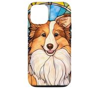 Carcasa para iPhone 14 Pro Vitral Sheltie Dog