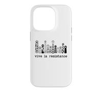 Carcasa para iPhone 14 Pro Vive La Resistance Protest Sign,Resist Cat Paw Womens Rights