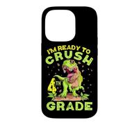 Carcasa para iPhone 14 Pro Volver a la Escuela Cuarto Grado Crush Dinosaur