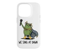Carcasa para iPhone 14 Pro We Sing At Dawn Frog Funny Frog Meme Cantante Vocalista