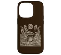Carcasa para iPhone 14 Pro Whimsy Goth Fairycore Witchy Frog Mushroom Moon Vintage