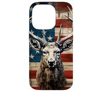 Carcasa para iPhone 14 Pro Whitetail Deer Buck Hunting Vintage Hunter American USA