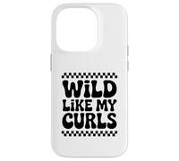 Carcasa para iPhone 14 Pro Wild Like My Curls - Lindo Kawaii de Pelo Rizado para niños