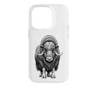 Carcasa para iPhone 14 Pro Wild Musk Buey Amante Ártico Vida Silvestre Naturaleza Arte