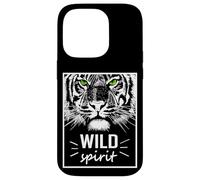 Carcasa para iPhone 14 Pro Wild Spirit Tiger Quotes Summer Illustration Graphic Design