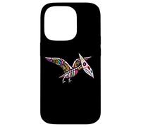 Carcasa para iPhone 14 Pro Womens Girls Sugar Skull Muertos Pterodactyl Pterosaur Lover
