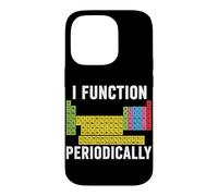 Carcasa para iPhone 14 Pro Yo Función Periódicamente Divertido Profesor de Ciencias de Química Nerd