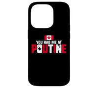 Carcasa para iPhone 14 Pro You Had Me At Poutine Canadian Fries Canada Flag Home Pride