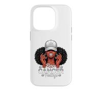 Carcasa para iPhone 14 Pro Zodiac Cancer Inspired Afro Women White Grey Cap Black Girl