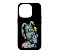 Carcasa para iPhone 14 Pro Zombie Goth Bunny Esqueleto Chica EMO Kawaii Goth Chica