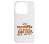 Carcasa para iPhone 14 Pro Zuhause ist wo Meine Ratten Sind Rattenliebhaber