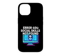 Carcasa para iPhone 14 Programmer Introvert Error 404 Social Skills Not Found