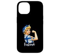 Carcasa para iPhone 14 Proud Strong Finnish Girl Woman Girlfriend Finland Flag
