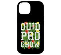 Carcasa para iPhone 14 Quid Pro Grow Gardener - Flores de jardín con Texto Floral