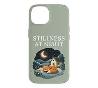 Carcasa para iPhone 14 Quietud En La Noche Durmiendo Fox Acogedor Luna Calma Cottagecore