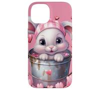 Carcasa para iPhone 14 Rabbit Love Graphic For Bunny Mom Cute Valentines Animal