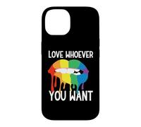 Carcasa para iPhone 14 Rainbow Love Lips Adulto Orgullo Fiesta Lesbianas Queer CSD LGBT