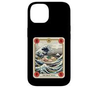 Carcasa para iPhone 14 Ramen Bowl Surfing Tarot Card La Gran Ola Fuera de Kanagawa