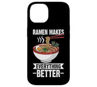 Carcasa para iPhone 14 Ramen Hace Que Todo Sea Mejor Ramen Bowl Foodie japonés