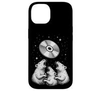 Carcasa para iPhone 14 Rats Howling At CD Moon