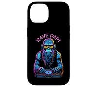 Carcasa para iPhone 14 Rave Papi EDM Music Festival Bigfoot Sasquatch Equalizer DJ