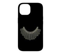 Carcasa para iPhone 14 RBG Ruth Bader Ginsburg Dissent Collar patrón