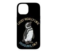 Carcasa para iPhone 14 Realmente me Gustan los pingüinos Ok Animal Pingüino de Magallanes