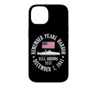 Carcasa para iPhone 14 Recuerde Pearl Harbor 7 de diciembre de 1941 U.S.S. Arizona BB39
