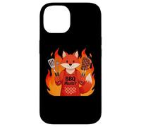 Carcasa para iPhone 14 Red Fox Cooking Grill BBQ Funny Gift Red Fox