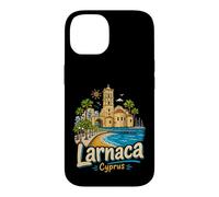 Carcasa para iPhone 14 Regalo de Recuerdo de Viaje de Larnaca Chipre Dibujado a Mano