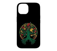 Carcasa para iPhone 14 Reggae Tree Life Rasta Roots Singing Birds Music
