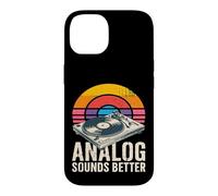Carcasa para iPhone 14 Reproductor de Discos de Vinilo analógico Suena Mejor